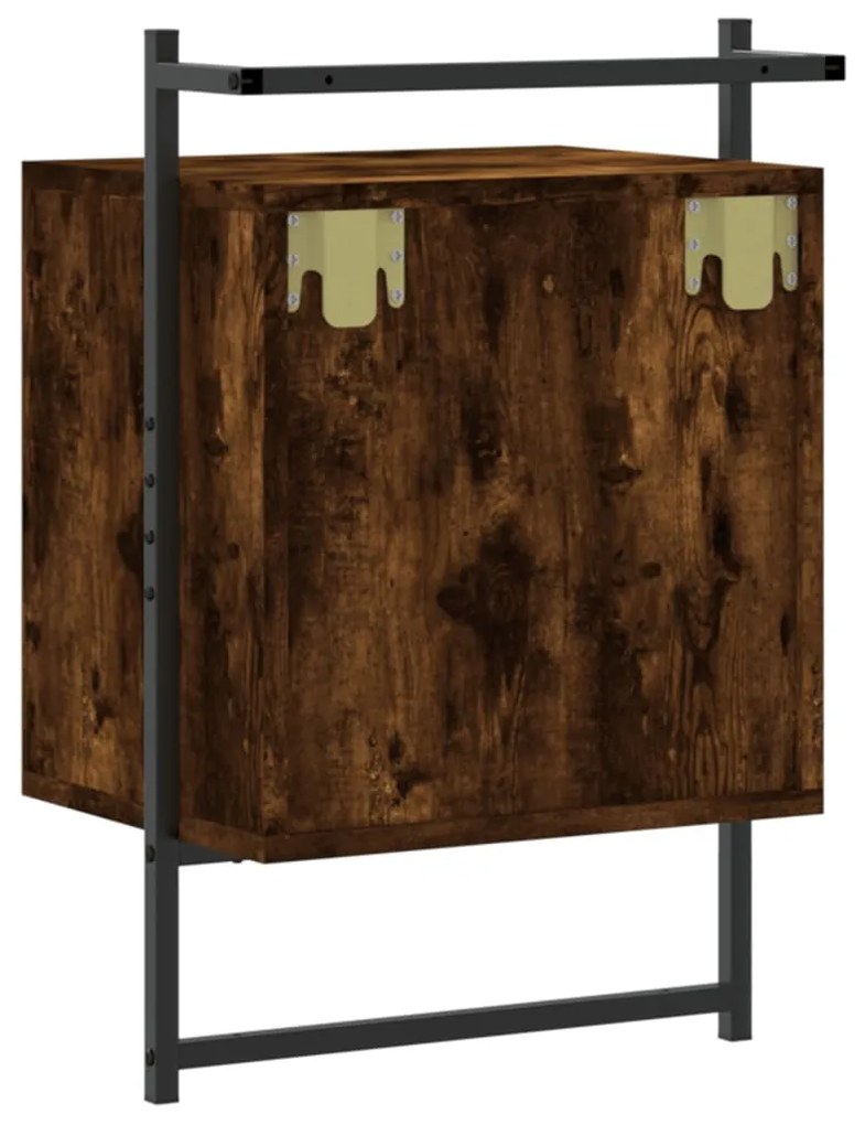 Mesas cabeceira 2 pcs 40x30x61cm deriv. madeira carvalho fumado