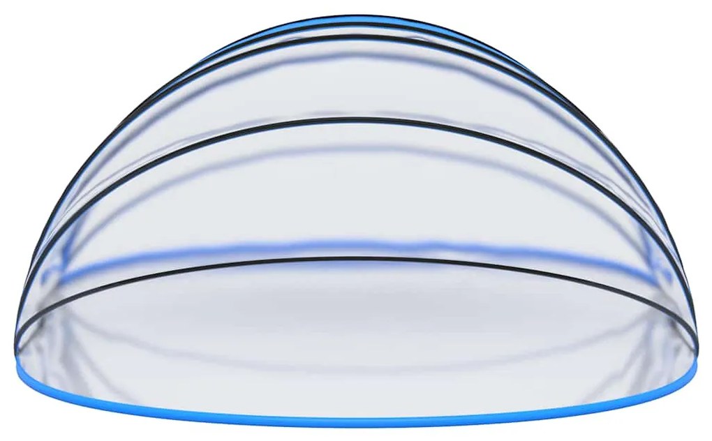 Cúpula de piscina oval 620x410x210 cm