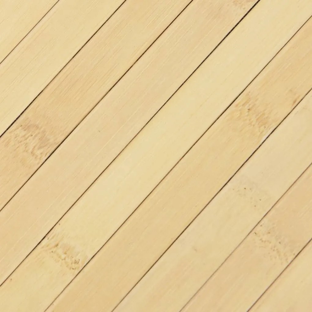 Tapete retangular 60x300 cm bambu cor natural clara