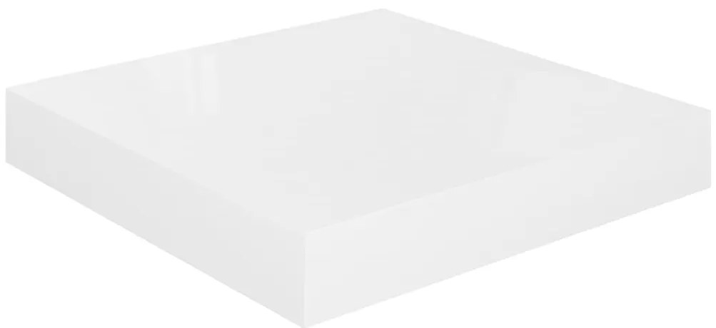 Prateleiras de parede suspensas 4 pcs 23x23,5x3,8cm MDF branco