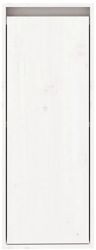 Mesas de cabeceira 2 pcs 30x30x80 cm pinho maciço branco