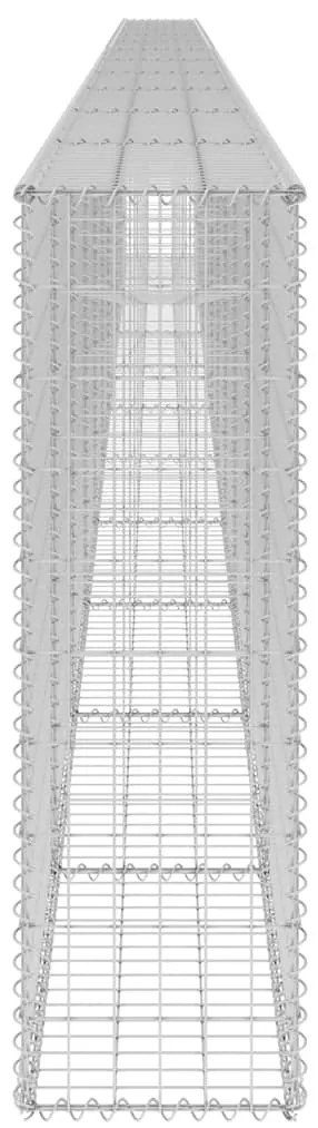 Muro gabião com tampas aço galvanizado 900x30x100 cm