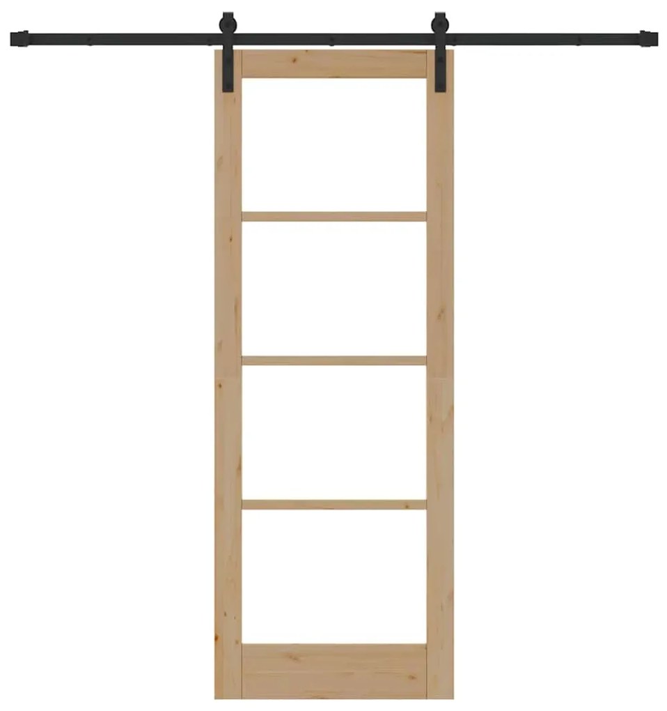 Porta Deslizante vidaXL com Conjunto de Ferragens 'ORKDAL'78x211 cm