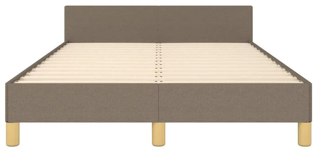 Estrutura cama sem colchão 120x200 cm tecido cinza-acastanhado
