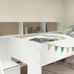 Beliche SUPER JOJO Branco e Carvalho L90 x P200 cm