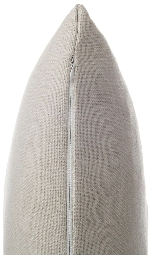Conjunto de 2 almofadas decorativas creme 45 x 45 cm GAURA Beliani