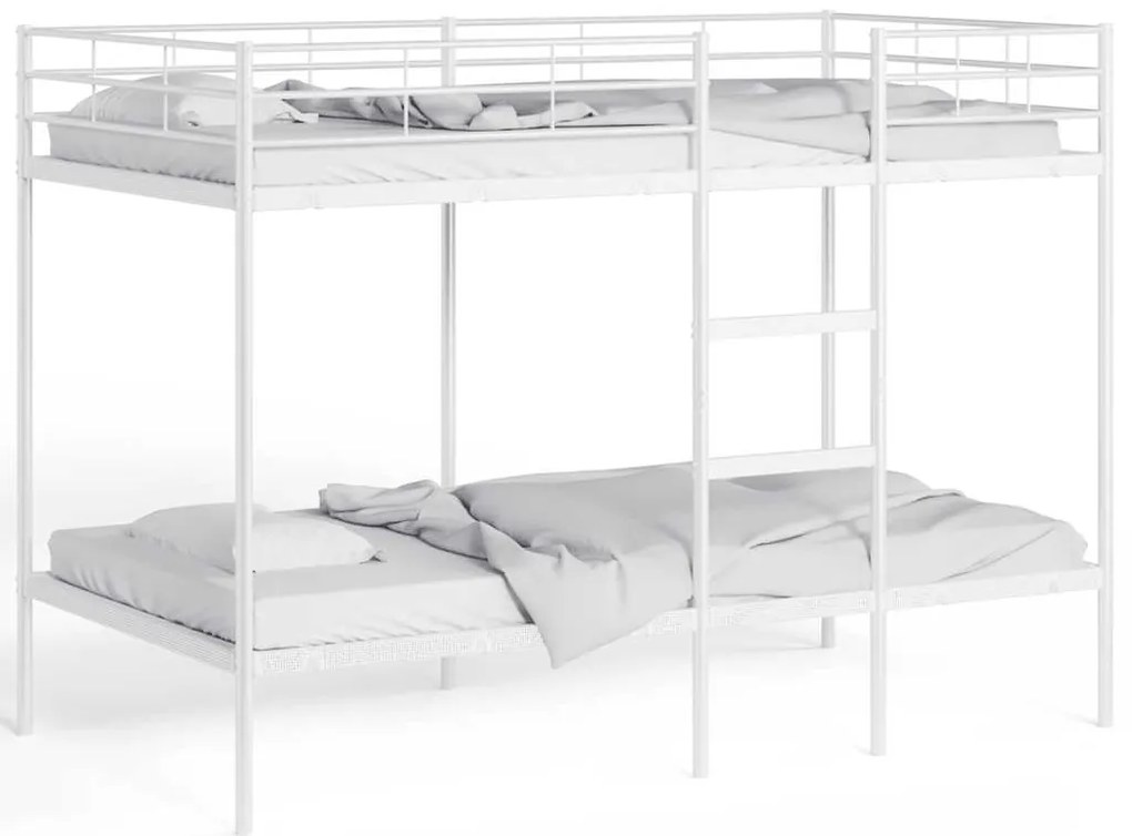 Beliche sem colchão 100x200 cm aço branco