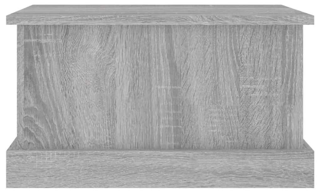 Caixa de arrumação 50x30x28 cm derivados madeira cinza sonoma