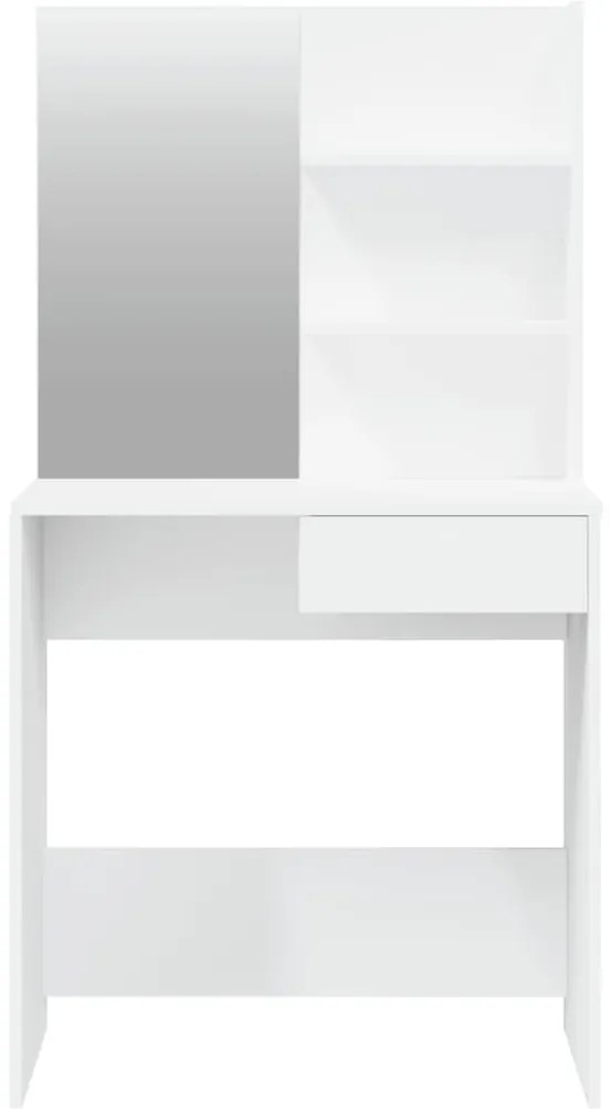 Toucador com espelho 74,5x40x141 cm branco