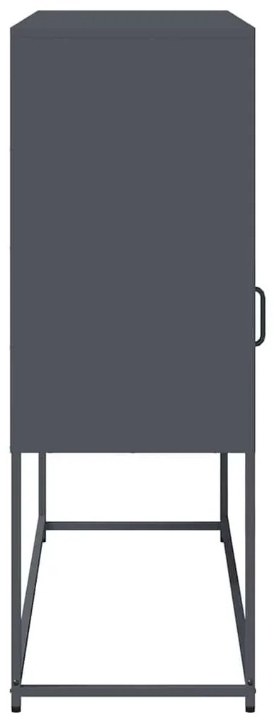 Aparador 100,5x39x107 cm aço laminado a frio antracite