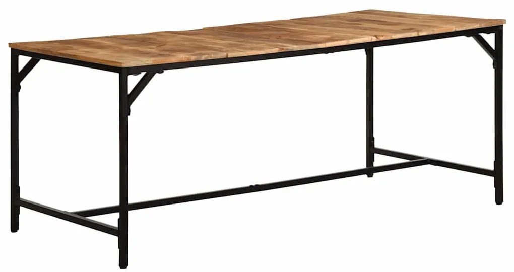 Mesa de jantar 180x90x75 cm madeira de mangueira maciça