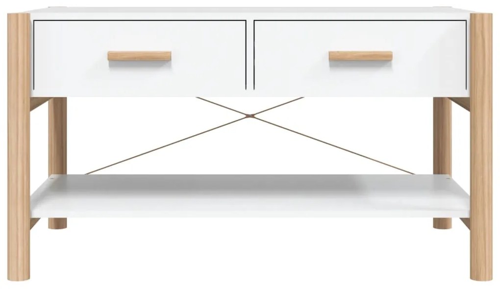 Mesa de centro 82x48x45 cm derivados de madeira branco