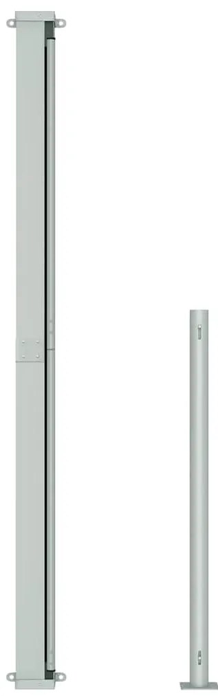 Toldo lateral retrátil para pátio 220x300 cm creme