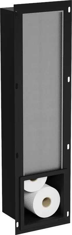 Mexen X-Wall-B suporte para papel higiénico, preto - 1975