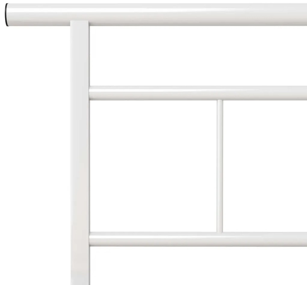 Estrutura de cama 120x200 cm metal branco