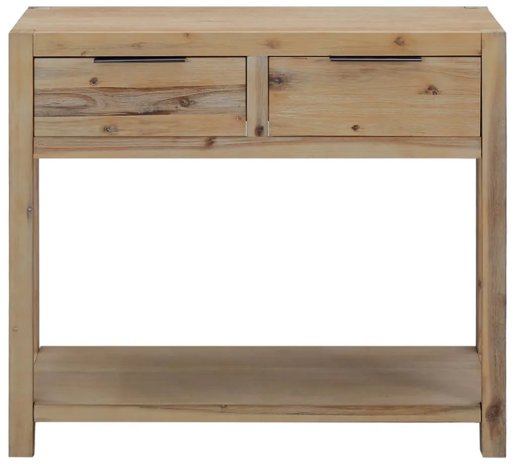 Mesa consola 82x33x73 cm madeira de acácia maciça