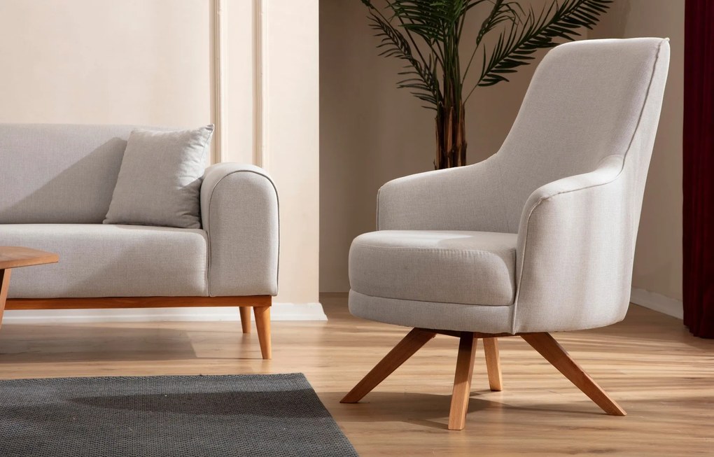 Cadeirão Kapri – Creme – 72x87x102 cm