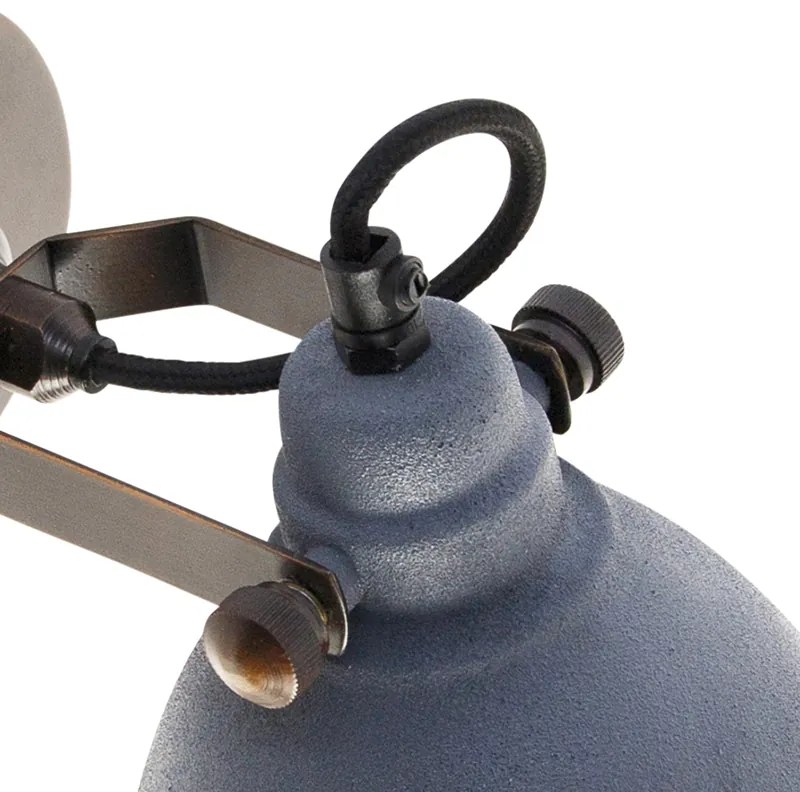 Candeeiro de parede industrial em betão com cobre ajustável - Liko Industrial