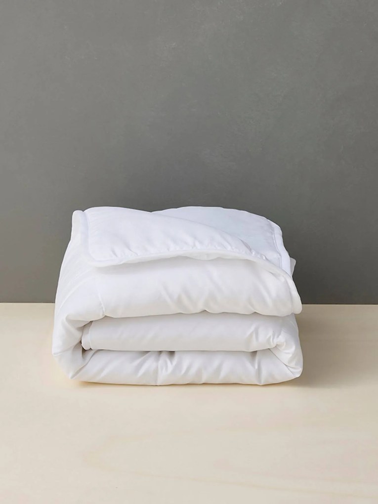 Edredon de bebé em microfibra, resistente a altas temperaturas branco
