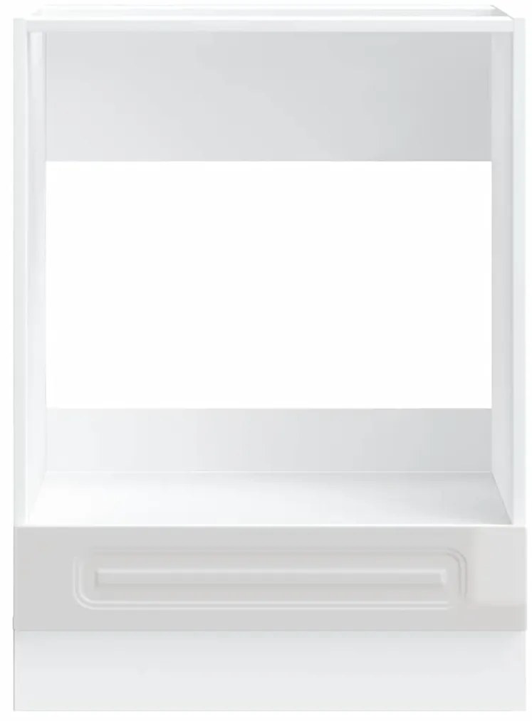 Armário forno Kalmar derivados de madeira branco brilhante
