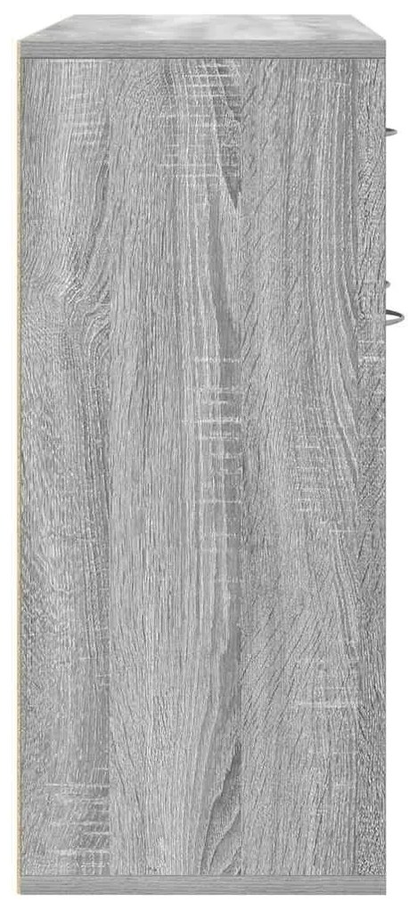 Aparador 88x30x70 cm derivados de madeira cinzento sonoma