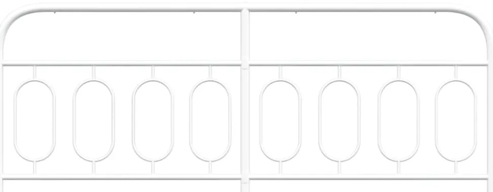 Cabeceira de cama 160 cm metal branco