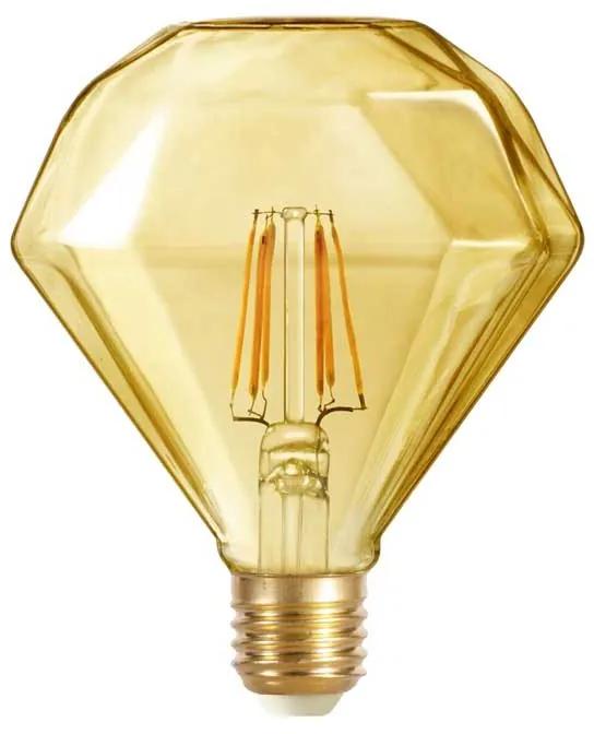 E27 Light Bulb D120 Diamond Gold 6W