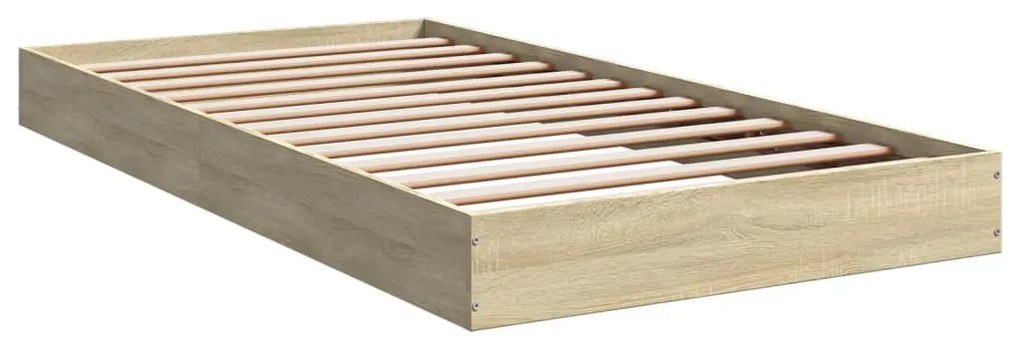 Estrutura cama s/ colchão derivados de madeira carvalho sonoma