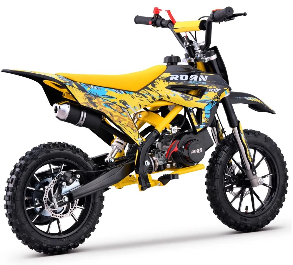 MINI MOTO PARA CRIANÇAS MiniCross Roan RXF 49cc 4.5CV 2024 Amarela