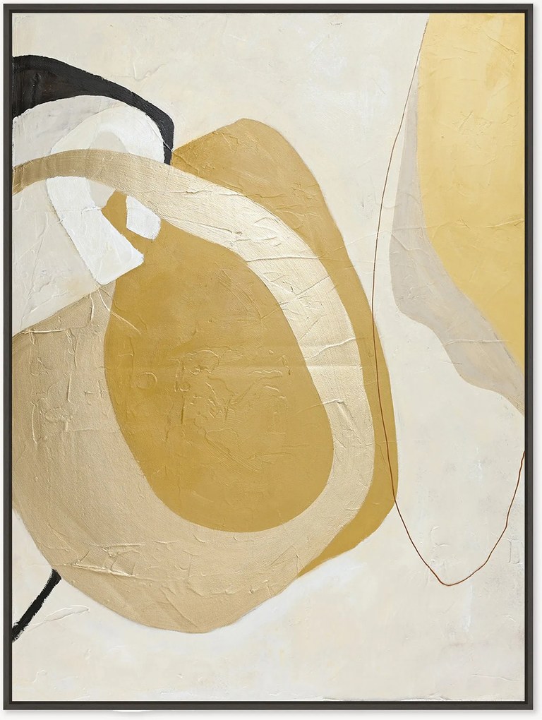 Quadro em tela emoldurado pintado à mão Stardust