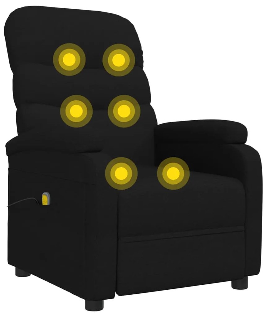 Poltrona de massagens tecido preto