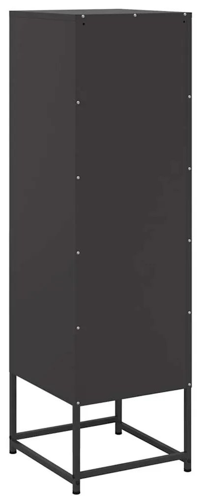 Aparador alto 36x39x123 cm aço preto