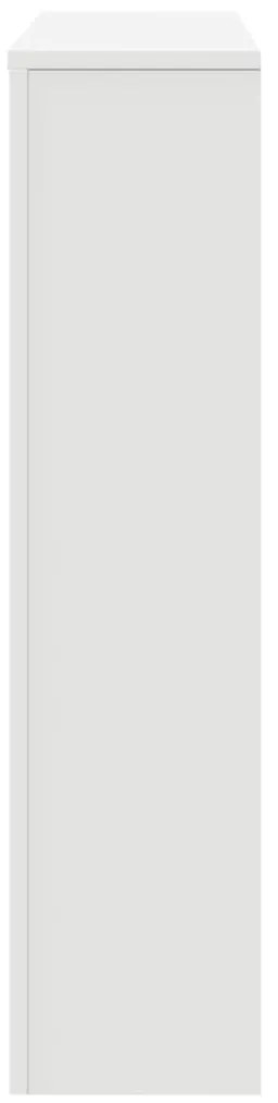 Cobertura de radiador 149x20x82 cm derivados de madeira branco