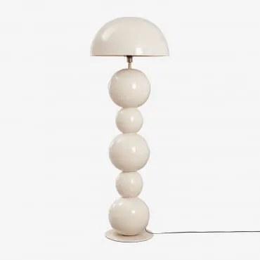Luminária De Chão De Ferro Boulia ↑155 Cm & Tapioca Bege - Sklum