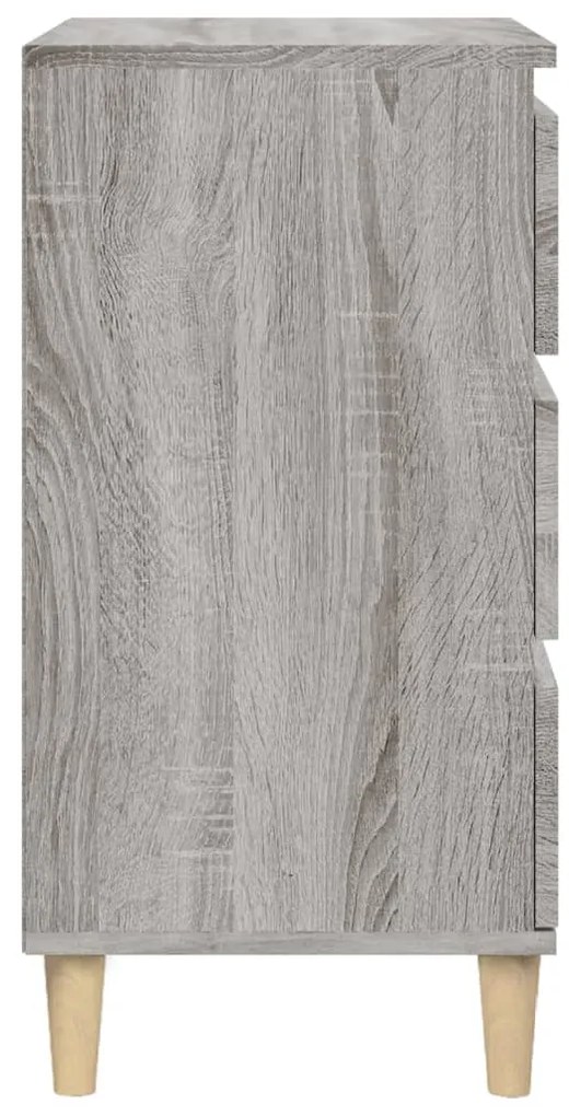 Mesa de cabeceira 40x35x70 cm derivados madeira cinza sonoma