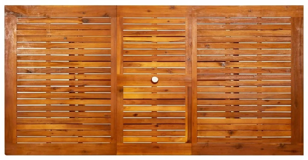 Mesa de jantar p/ jardim (150-200)x100x75 cm acácia maciça