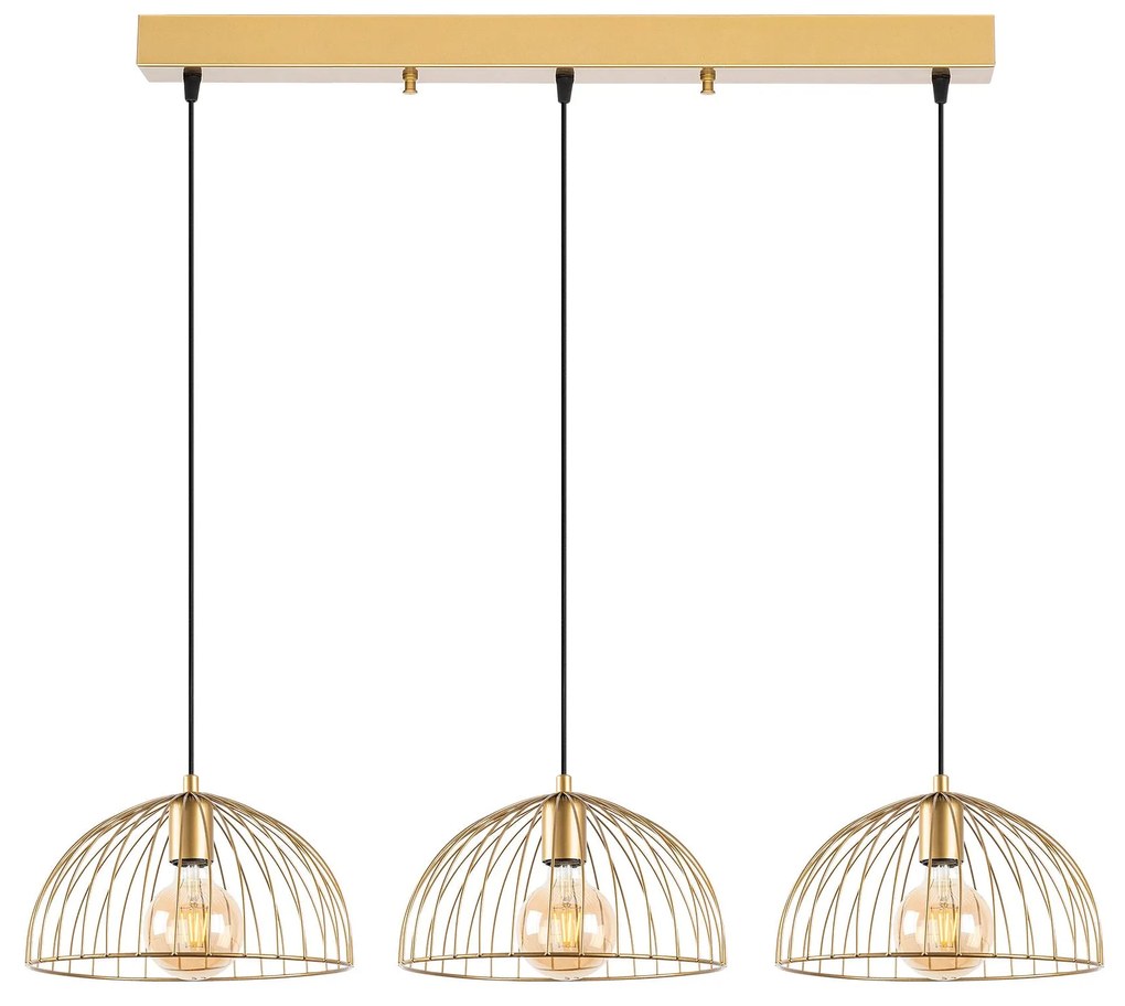 Candeeiro Telkure – Ouro Brilhante – 101 x 31 x 105 cm