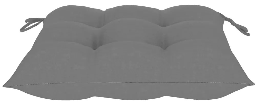 Cadeiras de jardim dobráveis 8 pcs c/ almofadões acácia maciça