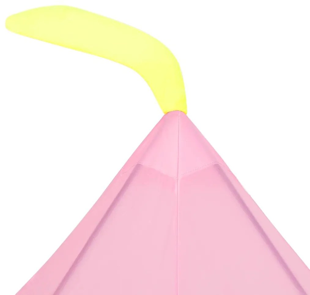 Tenda de brincar infantil com 250 bolas 100x100x127 cm rosa