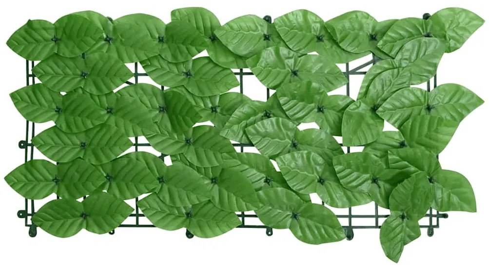 Tela de varanda com folhas verdes 200x75 cm
