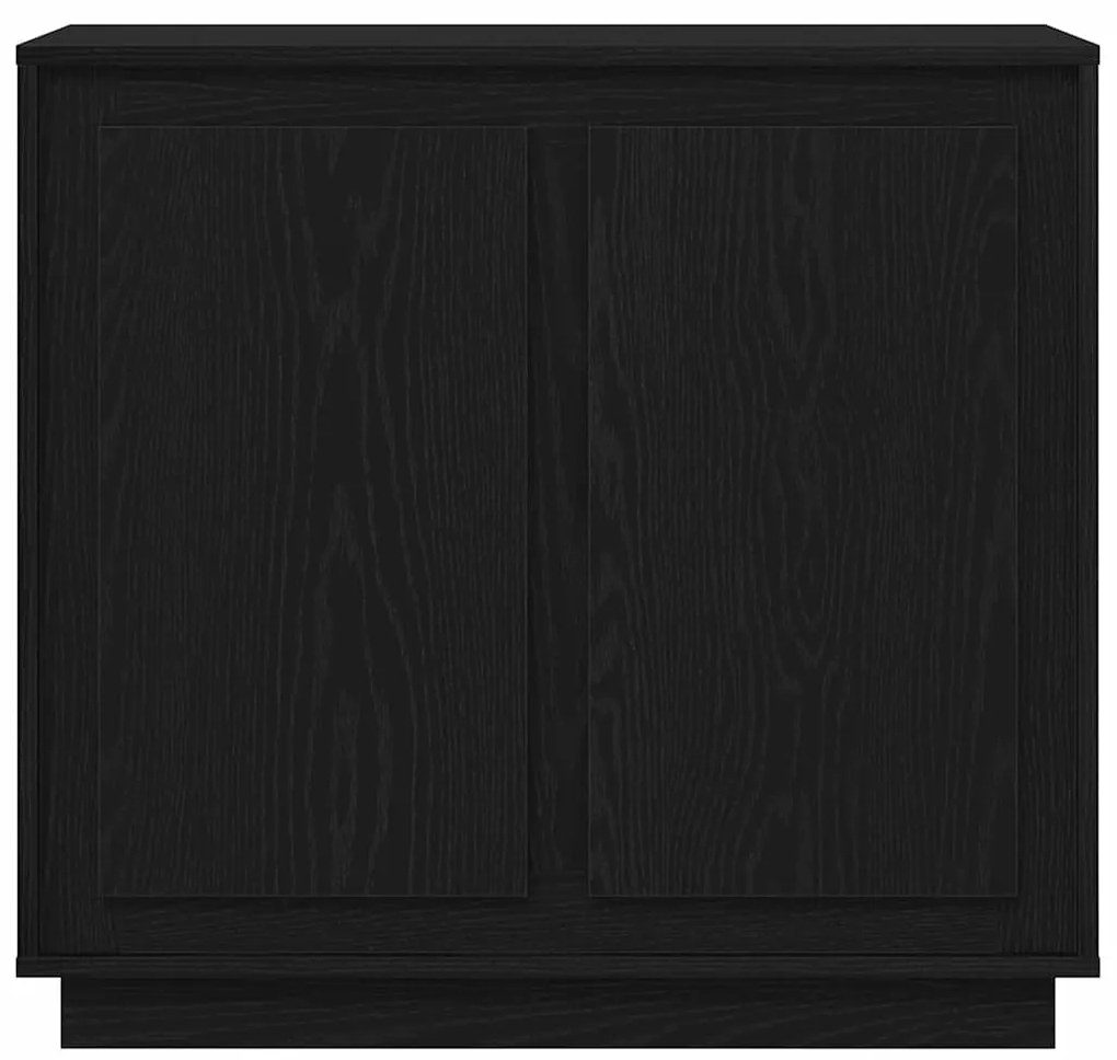 Buffet vidaXL Preto Carvalho 80x34x75 cm Madeira Engenharia