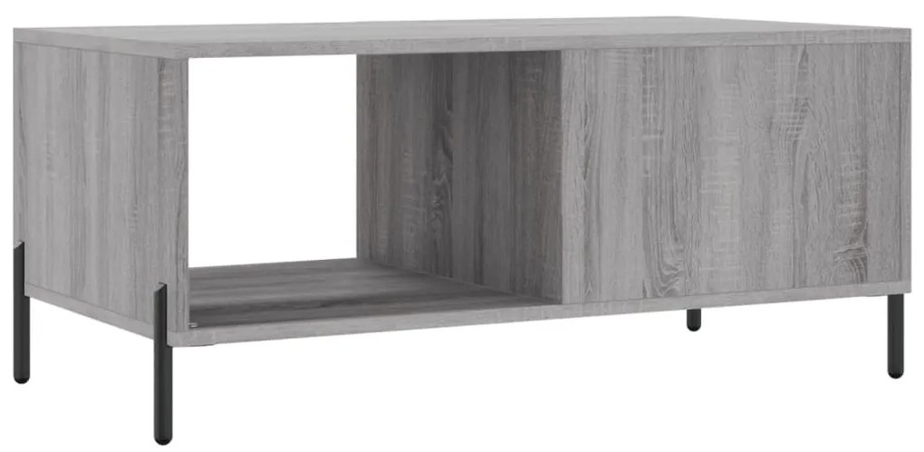 Mesa de centro 90x50x40 cm derivados de madeira cinzento sonoma