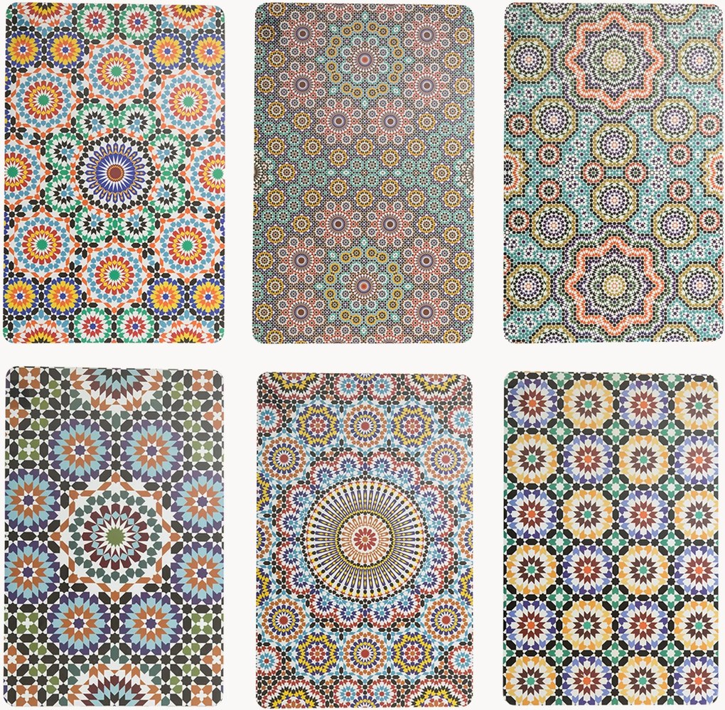 Individuais de mesa dupla face Marrakesch Doubleface, conjunto de 6