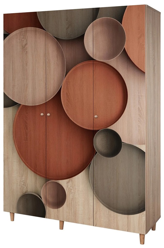 Roupeiro Lena – Sonomo – 135 cm x 192 cm x 52 cm