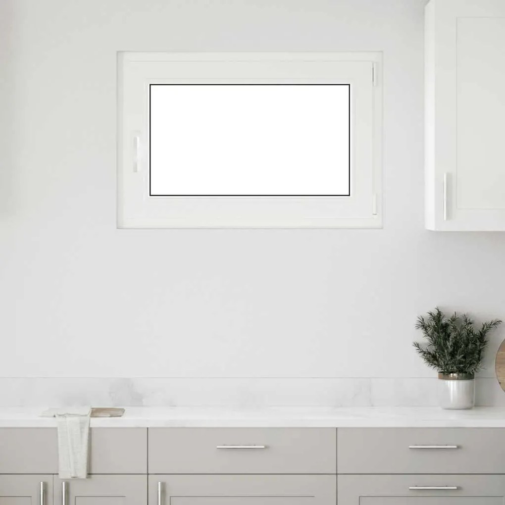 vidaXL Janela de porão "RISOR" 90x50 cm oscilobatente DIN direita branca