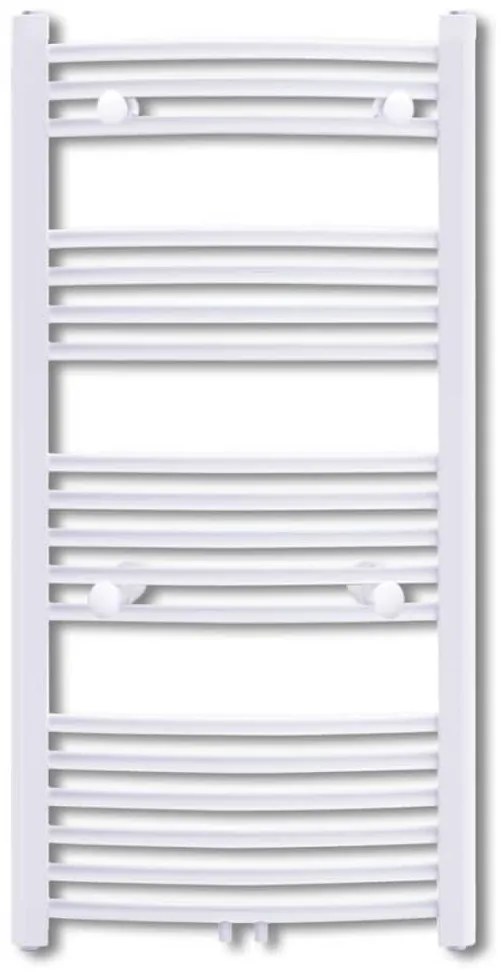 Aquecedor toalhas banheiro curvo 500 x 1160 mm conector lateral e cent