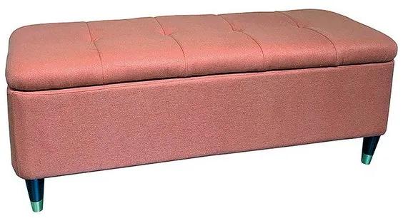 Pé de cama madeira de faia Laranja (114 x 44 x 43 cm)