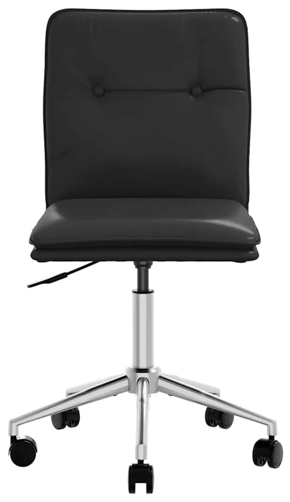 Cadeiras de jantar 4 pcs couro artificial preto