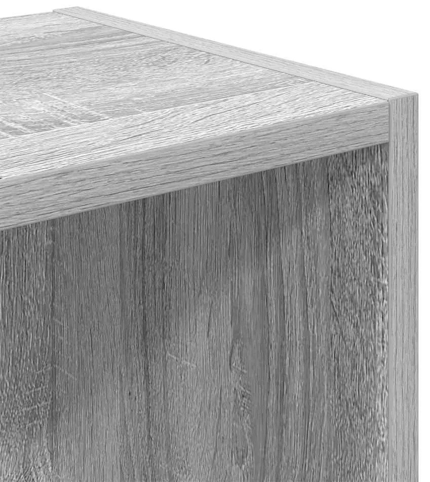 Estante 31x24x77 cm derivados de madeira cinzento sonoma