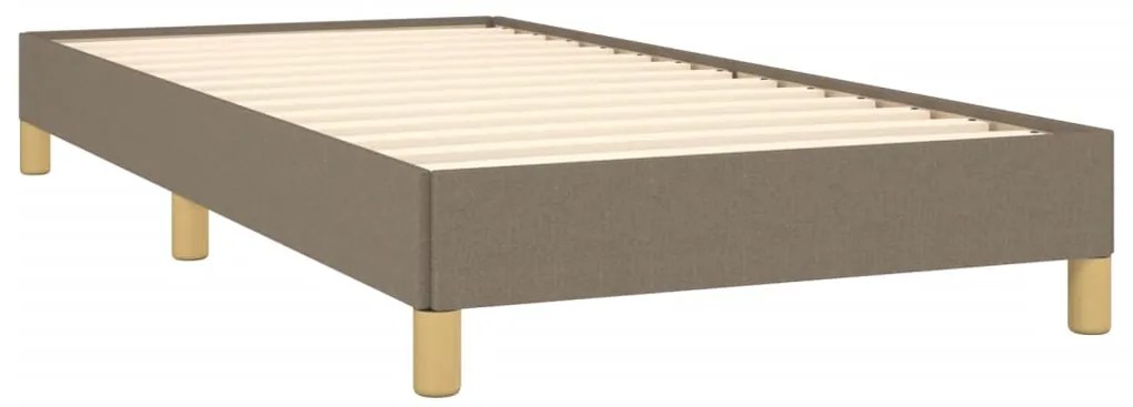 Estrutura cama sem colchão 90x200 cm tecido cinza-acastanhado